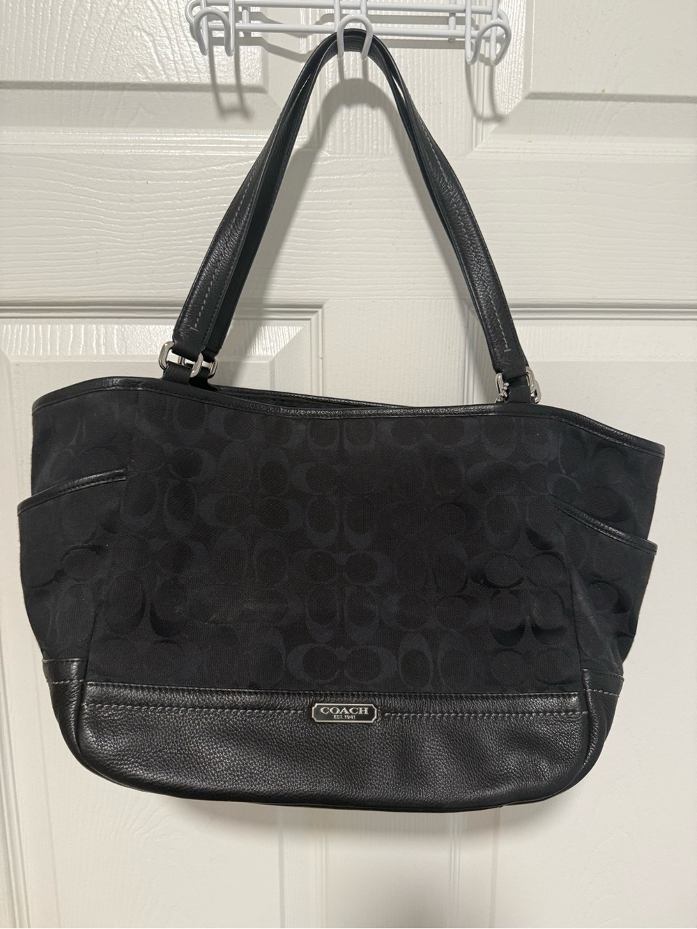 Coach Park Signature Carrie Tote